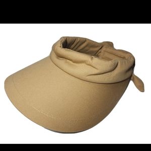 Sun N Sand Tan Visor Hat Cap Women's Adjustable  Headwear Sunn UPF50 EUC Beach